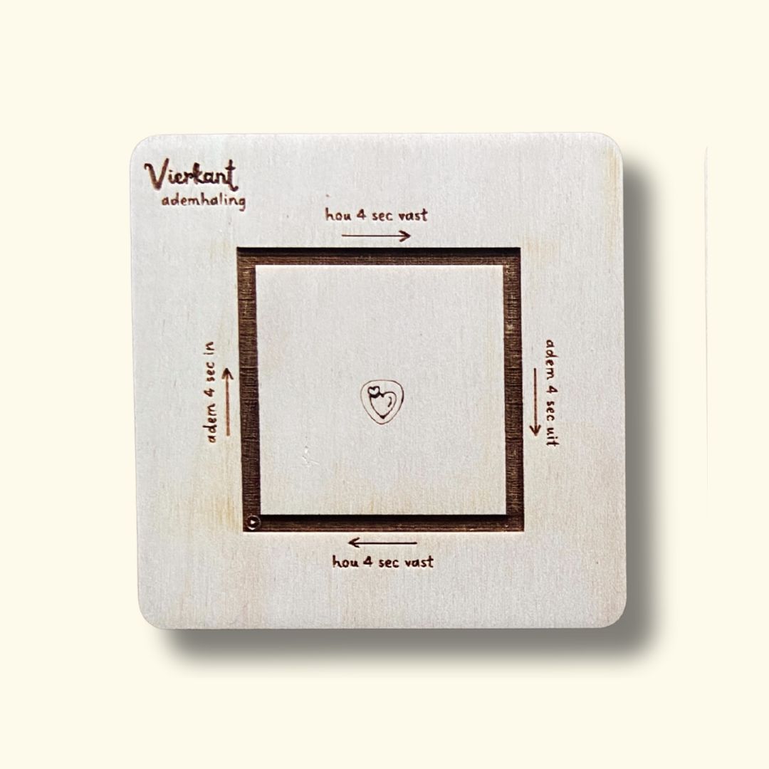 Houten Ademkaart - Vierkant
