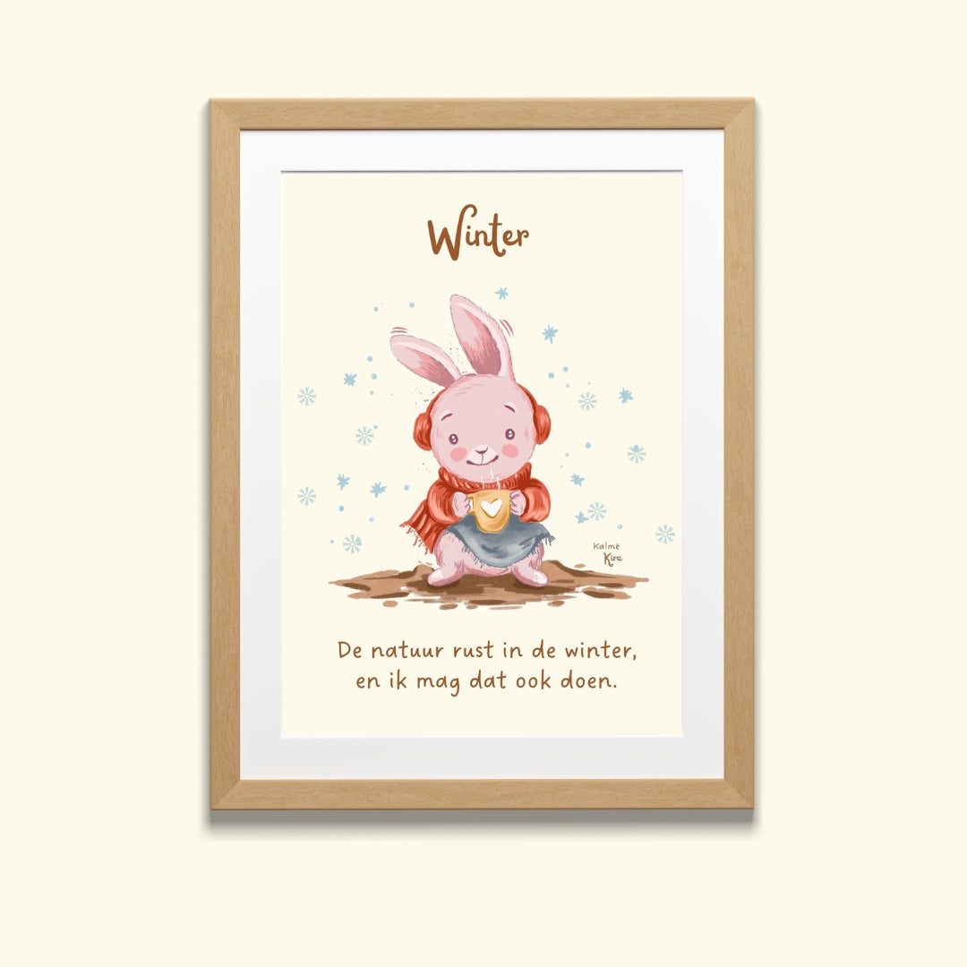 Seizoensposter A3 - Winter + Lente