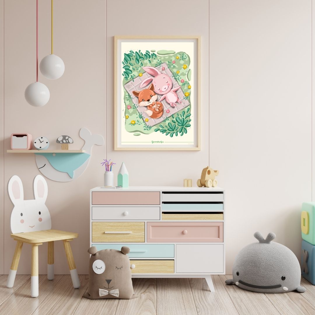 Droomdiertjes Poster A3 - Vriendelijke Vita & Kalme Kira - Droomdiertjes