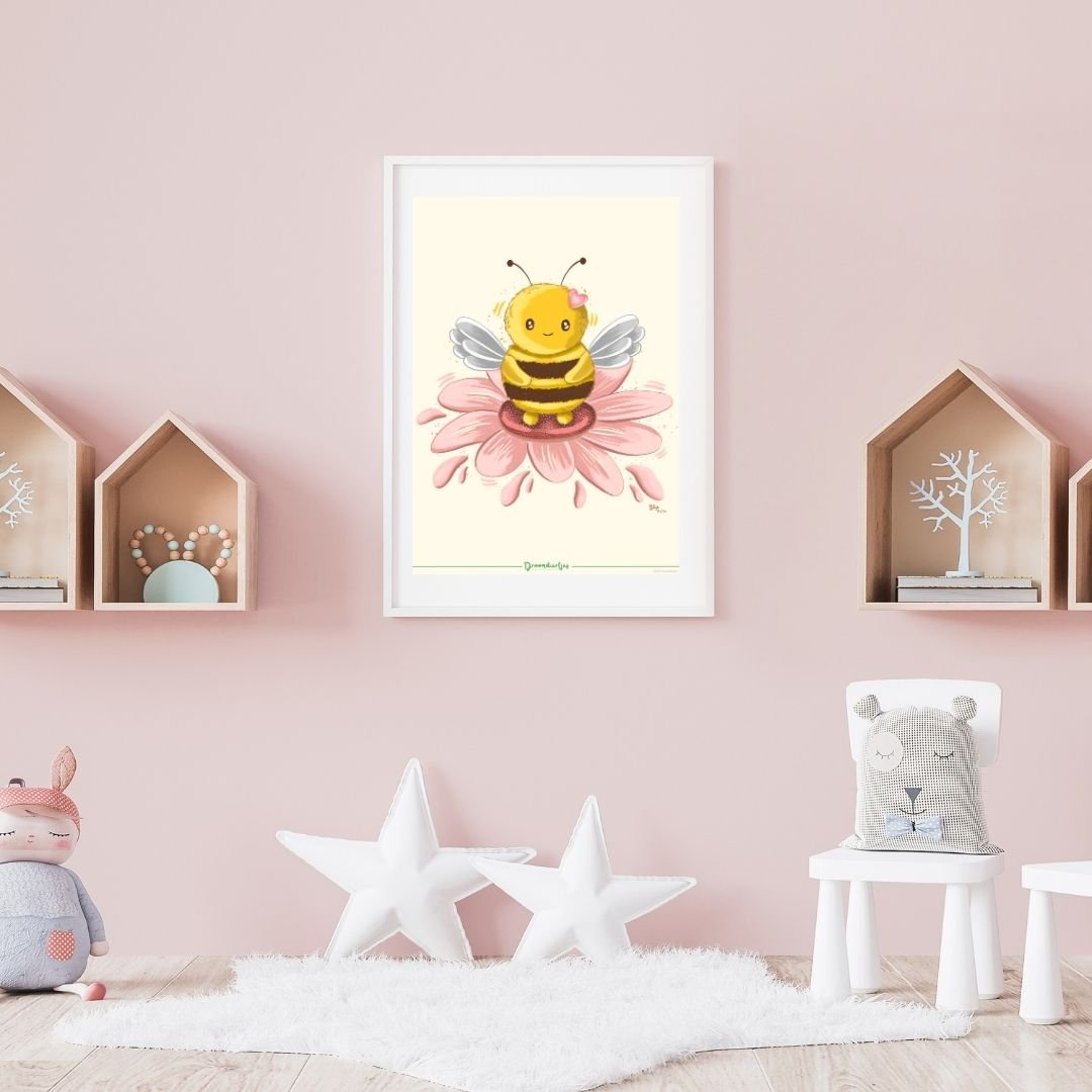 Droomdiertjes Poster A4 - Blije Bella - Droomdiertjes