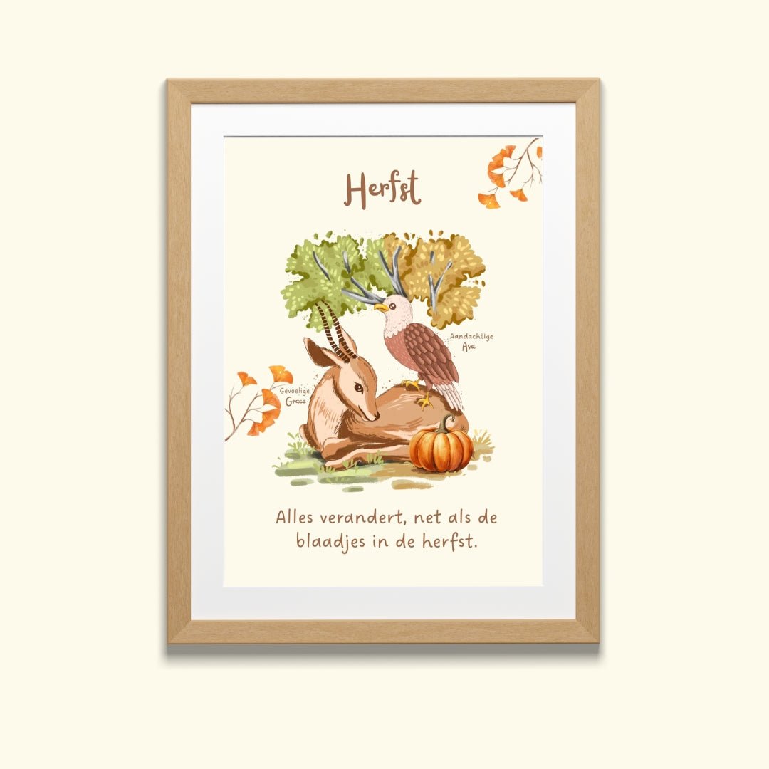 Seizoensposter A3 - Zomer + Herfst - Droomdiertjes