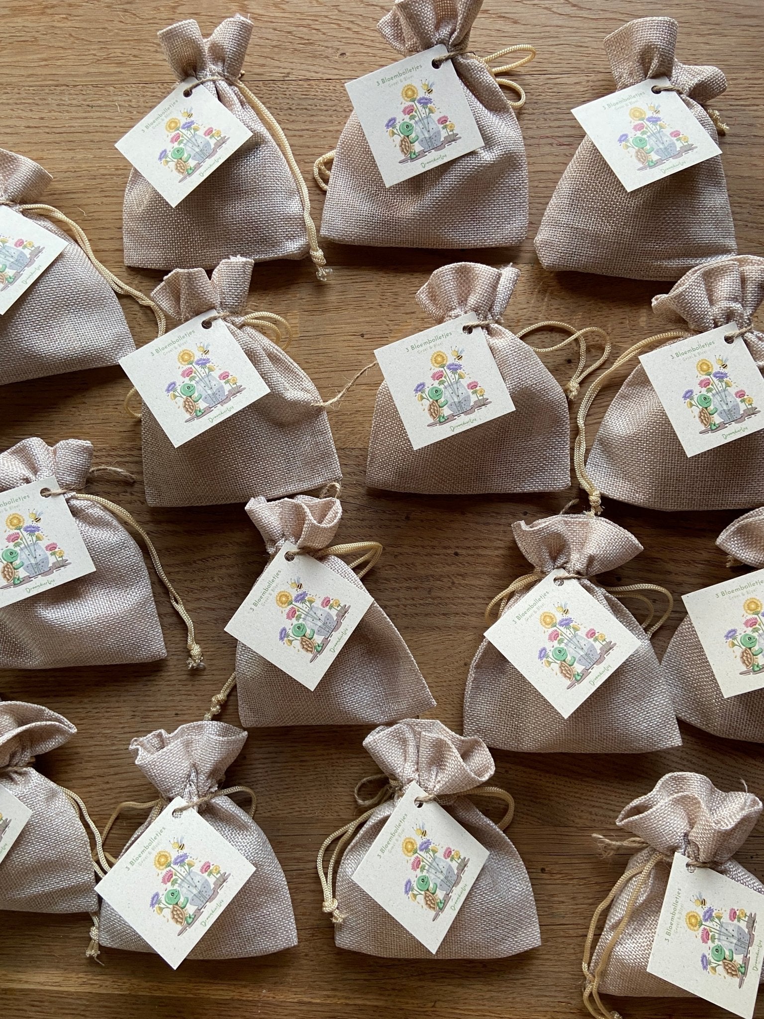 3 Bloembolletjes + affirmatiekaartje - Droomdiertjes