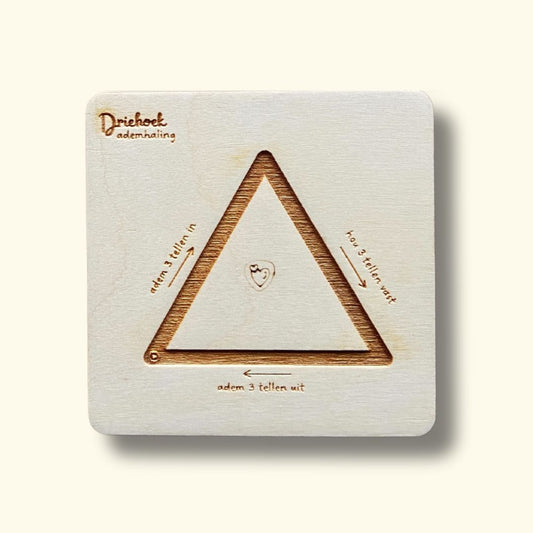 Houten Ademkaart - Driehoek