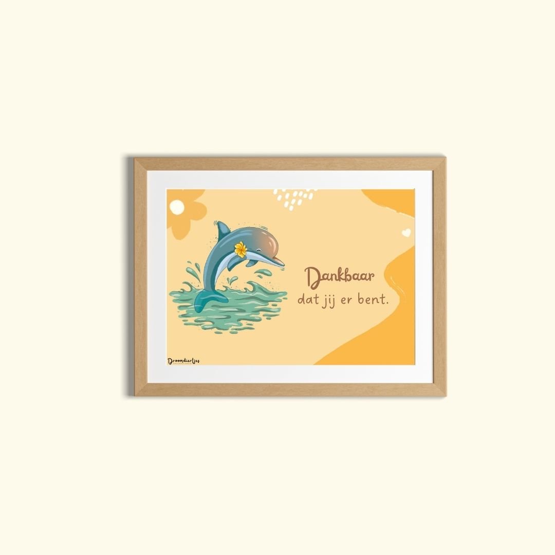 Droomdiertjes Kaart A6 - Dankbare Daisy - Droomdiertjes