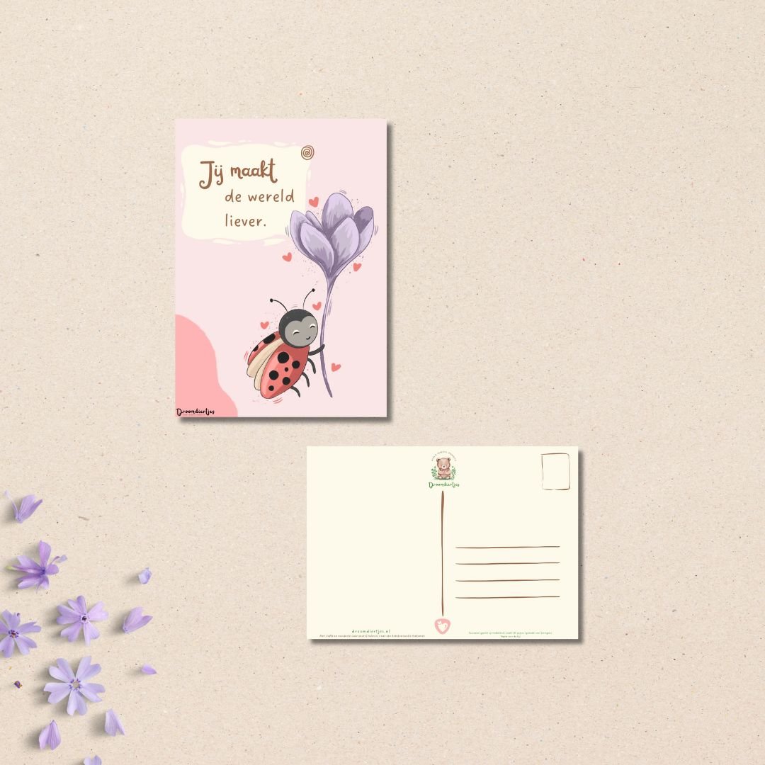 Droomdiertjes Kaart A6 - Lieve Lily - Droomdiertjes