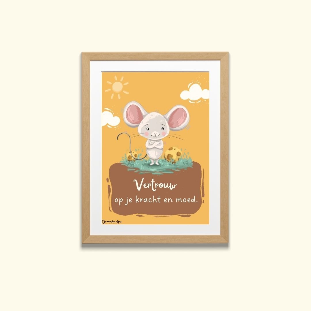 Droomdiertjes Kaart A6 - Moedige Milo - Droomdiertjes