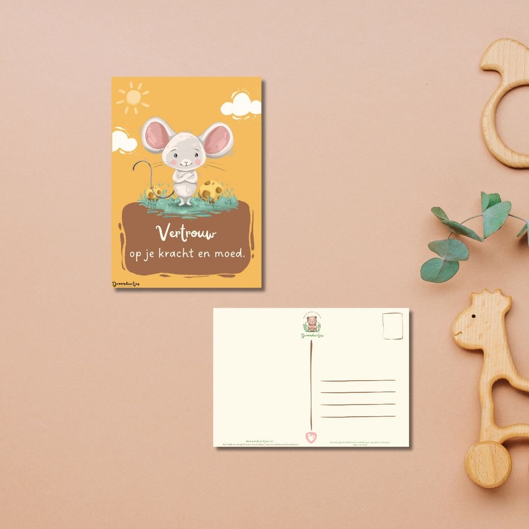 Droomdiertjes Kaart A6 - Moedige Milo - Droomdiertjes