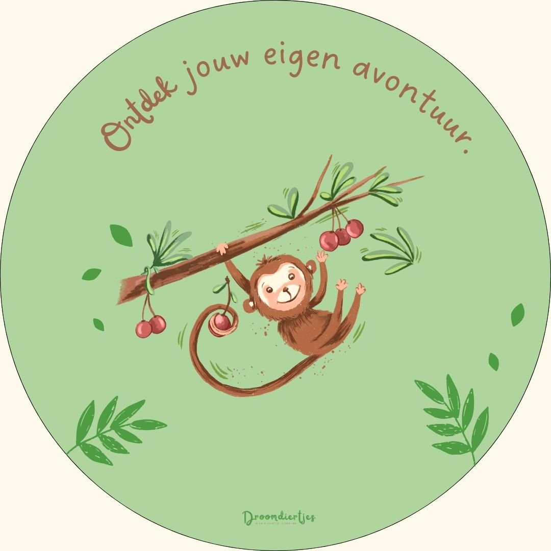 Droomdiertjes Muursticker - Ontdek jouw eigen avontuur - Droomdiertjes