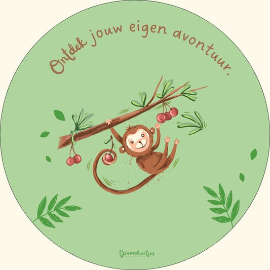 Droomdiertjes Muursticker - Ontdek jouw eigen avontuur - Droomdiertjes