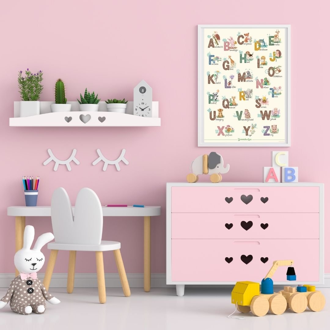 Droomdiertjes Poster A3 - Alfabet - Droomdiertjes