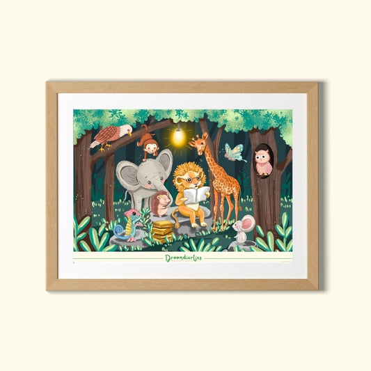 Droomdiertjes Poster A3 - By Night - Droomdiertjes