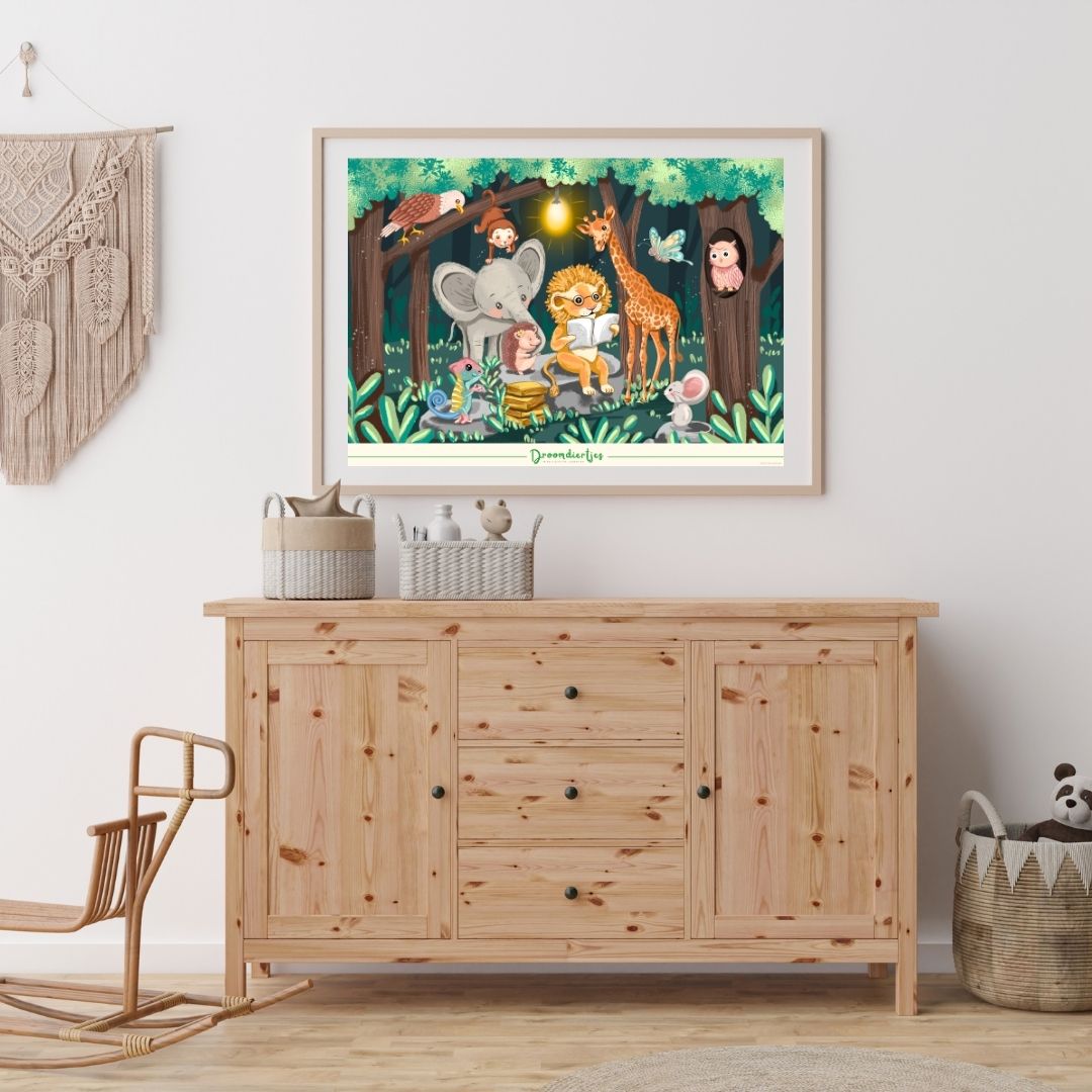 Droomdiertjes Poster A3 - By Night - Droomdiertjes