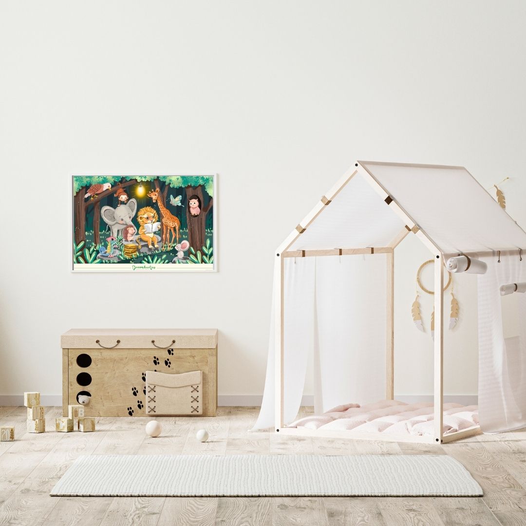 Droomdiertjes Poster A3 - By Night - Droomdiertjes