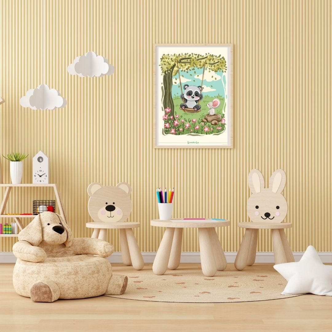 Droomdiertjes Poster A3 - Positieve Poppy & Moedige Milo - Droomdiertjes