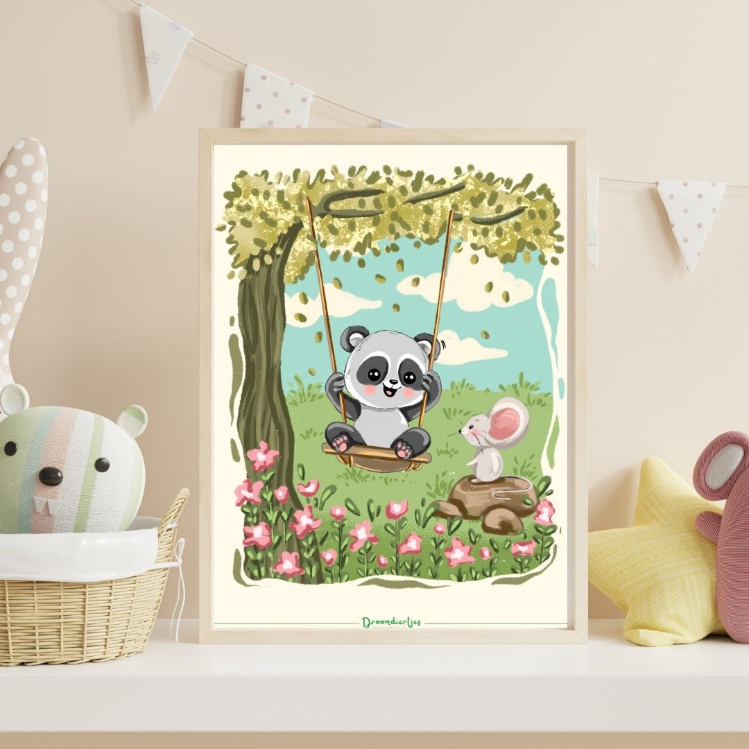 Droomdiertjes Poster A3 - Positieve Poppy & Moedige Milo - Droomdiertjes