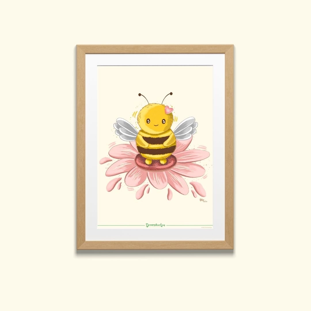 Droomdiertjes Poster A4 - Blije Bella - Droomdiertjes