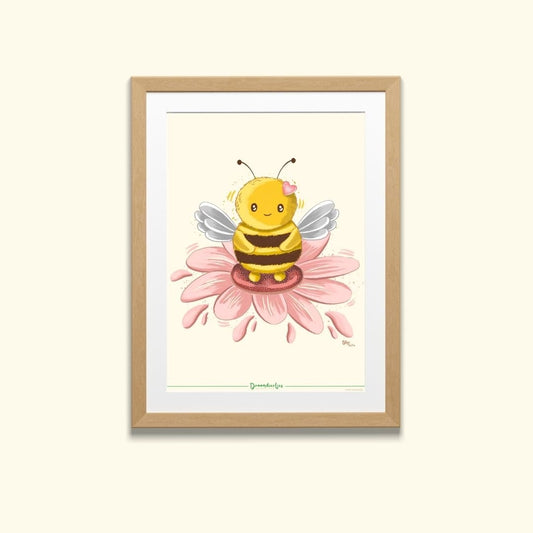 Droomdiertjes Poster A4 - Blije Bella - Droomdiertjes