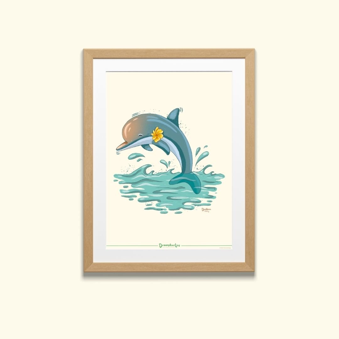 Droomdiertjes Poster A4 - Dankbare Daisy - Droomdiertjes