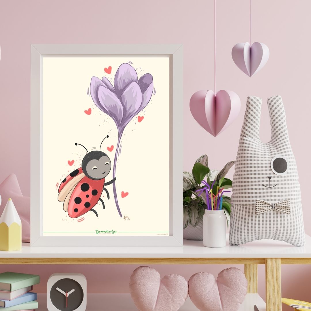 Droomdiertjes Poster A4 - Lieve Lily - Droomdiertjes