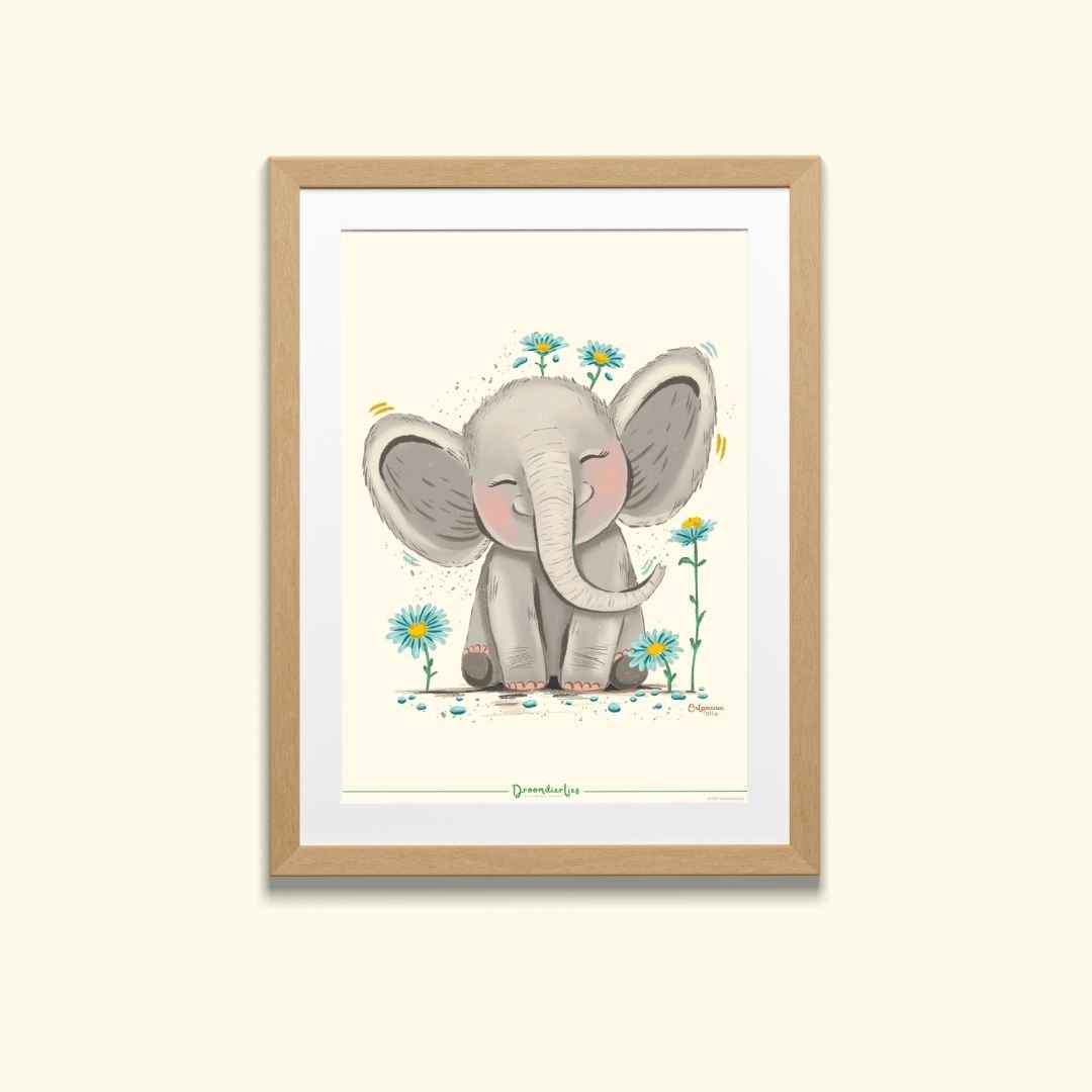 Droomdiertjes Poster A4 - Ontspannen Ollie - Droomdiertjes