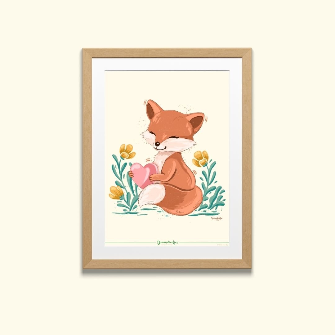 Droomdiertjes Poster A4 - Vriendelijke Vita - Droomdiertjes