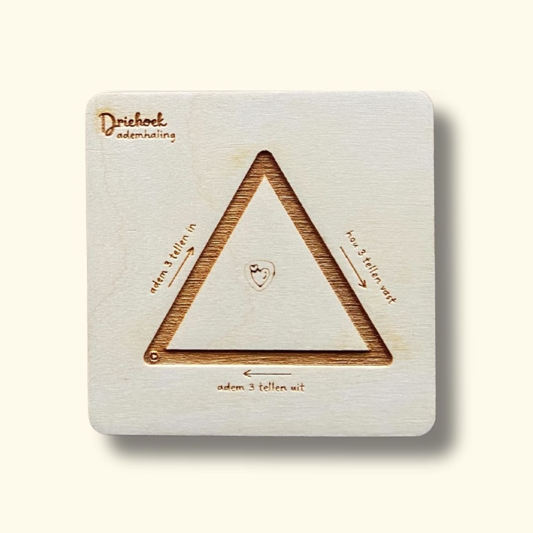 Houten Ademkaart - Driehoek - Droomdiertjes