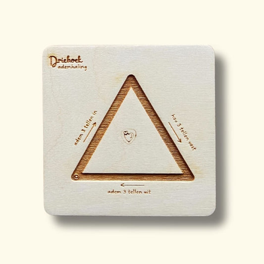 Houten Ademkaart - Driehoek - Droomdiertjes