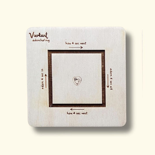 Houten Ademkaart - Vierkant - Droomdiertjes