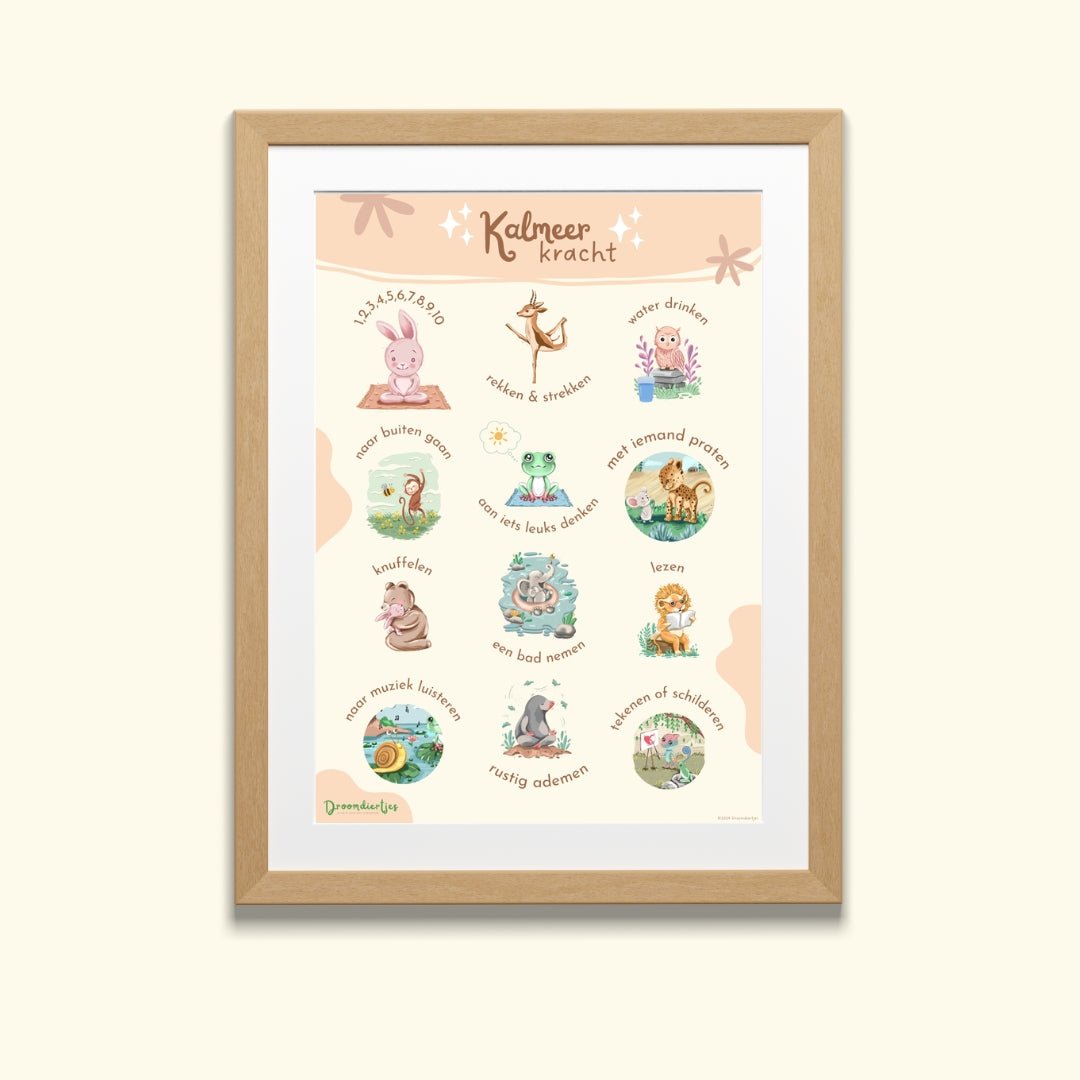 Kalmeer Kracht Poster A3 - Droomdiertjes