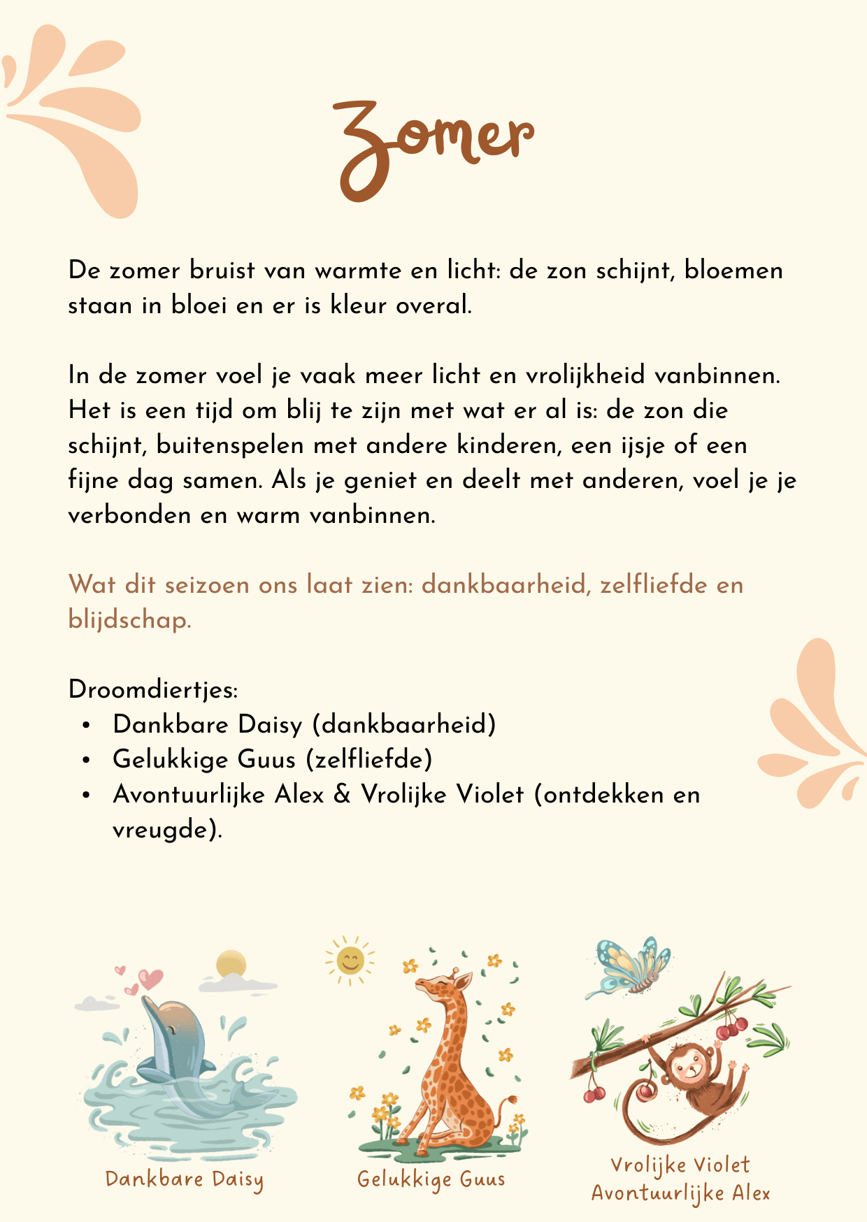 Seizoenskaartenset - Droomdiertjes