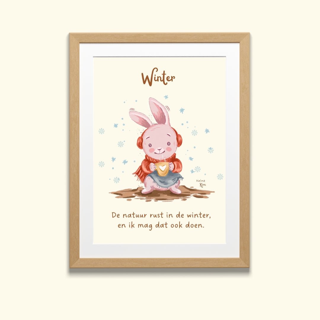 Seizoensposter A3 - Winter + Lente - Droomdiertjes